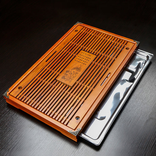 柯木莲韵功夫茶盘家用茶台新中式