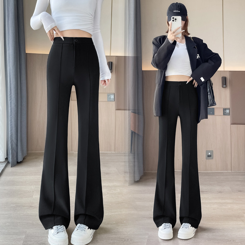 2025秋冬新款显瘦微喇小黑裤休闲打底长裤女生韩版,女装/女士精品,大码裤装,淘宝优惠券,粉丝福利购,淘宝优惠卷