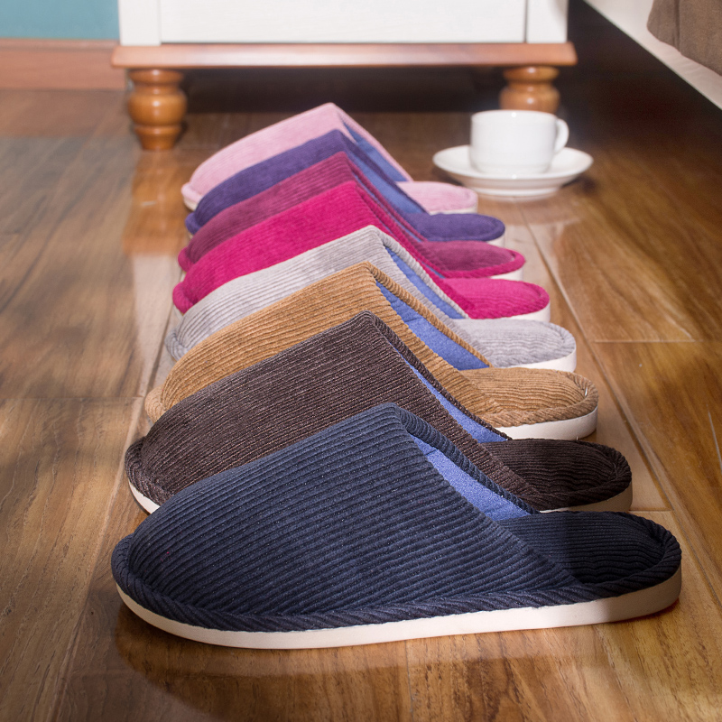 酷久舒四季棉布拖鞋家居防滑
