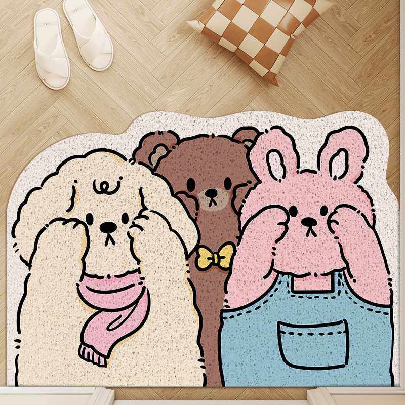 卡通入户门地垫玄关进门除尘耐脏脚垫家用防滑地毯可裁剪蹭土门垫,居家布艺,入户地垫,淘宝优惠券,粉丝福利购,淘宝优惠卷