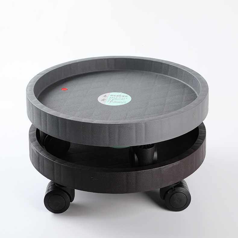 钢化圆形轮托花盆托盘带轮万向轮底座滚轮可移动圆底盘底托接水盘,鲜花速递/花卉仿真/绿植园艺,花托/移动托盘,淘宝优惠券,粉丝福利购,淘宝优惠卷