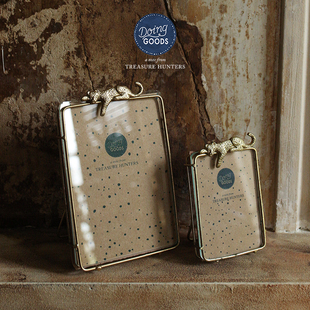 荷兰Doing Goods黄铜相框金属照片相片框拍立得桌面摆件相框摆台