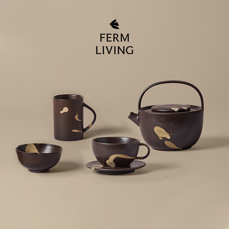 丹麦Ferm Living陶瓷茶具餐具茶杯茶壶马克杯水杯碗储物罐茶叶罐