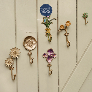 荷兰Doing goods黄铜挂钩墙面装饰衣钩手工创意家用玄关装饰挂钩