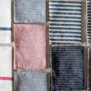 日本Fog work手工亚麻厨房巾餐巾垫布吸水速干格纹棉麻茶巾 linen