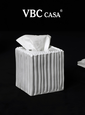 意大利VBC casa陶瓷方形纸巾盒皂液瓶乳液瓶按压式浴室洗手液