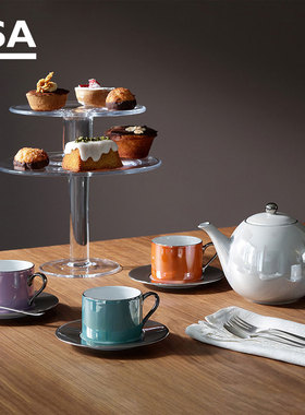 英国进口LSA杯子咖啡杯碟套装手工陶瓷马克杯英式下午茶具咖啡壶