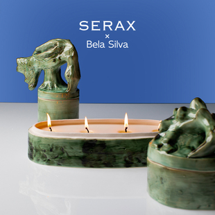 Silva装 饰盘 Bela 比利时Serax香薰蜡烛香氛大豆蜡烛台Scented
