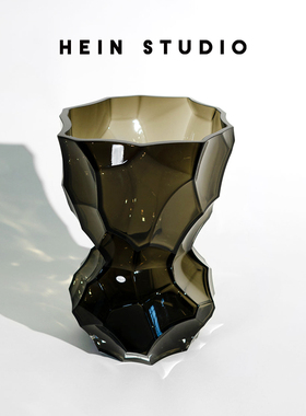 丹麦进口Hein Studio玻璃花瓶小众不规则艺术装饰摆件北欧插花器