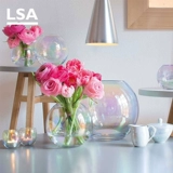 Британская ваза LSA, цветочная композиция, стеклянный животик, парфюмерный культиватор для тюльпанов, маленькая гостиная, новогодний подарок