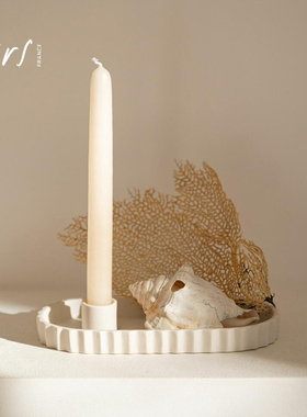 法国Jars SILLAGE纯色简约烛台松弛感客厅卧室氛围感蜡烛底座