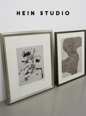 丹麦进口Hein Studio北欧挂画抽象艺术卧室餐厅装饰画背景墙画
