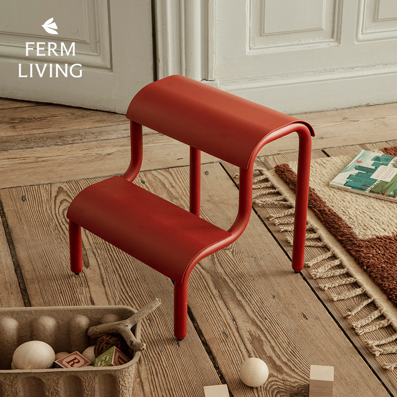 丹麦进口Ferm Living双层阶梯凳多功能垫脚凳换鞋凳家用登高梯子图片