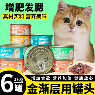 金渐层专用猫咪主食罐头小猫零食幼猫2个月吃的增肥发腮营养食品