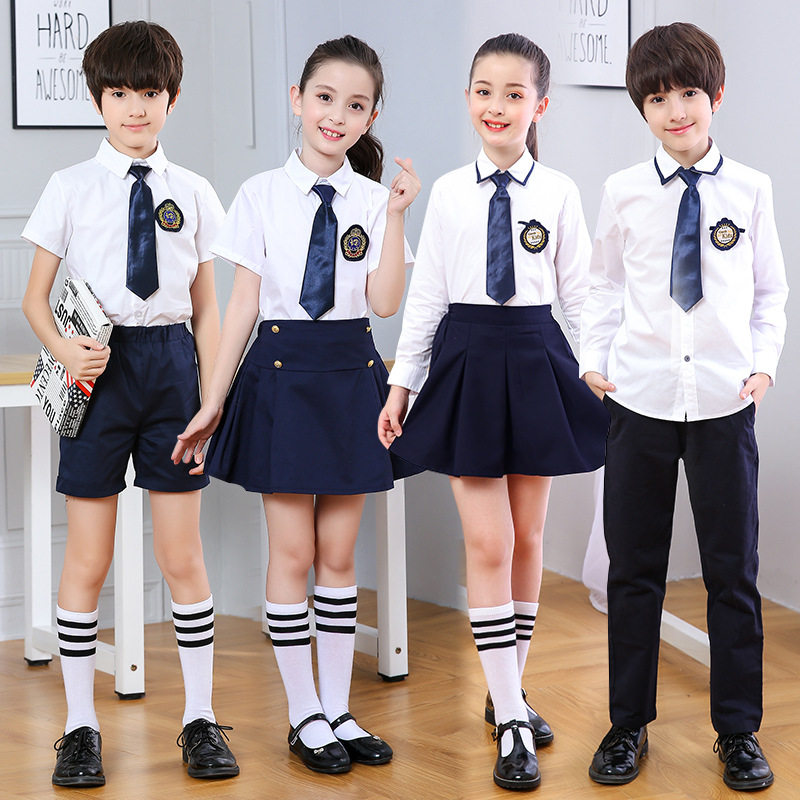 幼儿园园服夏款六一儿童学院英伦风班服小学生校服套装海军演出服