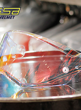 GSB拉力头盔XP22原装镜片透明 镀银 镀黑红 镀蓝镜片