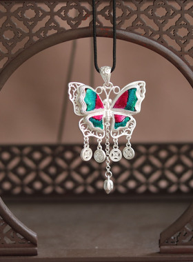 小众设计感旗袍配饰项链吊坠