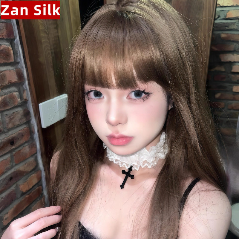 蕾丝项圈女合金十字架辣妹choker颈圈脖颈链性感颈环颈带女锁骨链