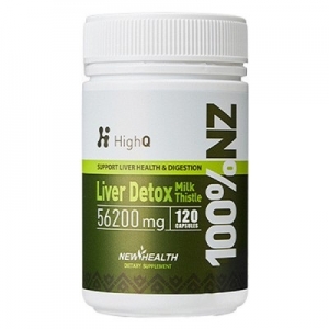 新西兰直邮Highq 六合一双蓟超高含量56200mg净肝护肝宝 120粒