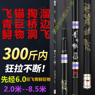 青鲟决暴力飞磕青鲟鱼竿黑坑抢鱼超硬19调掏桥洞锚鱼竿巨物大物杆