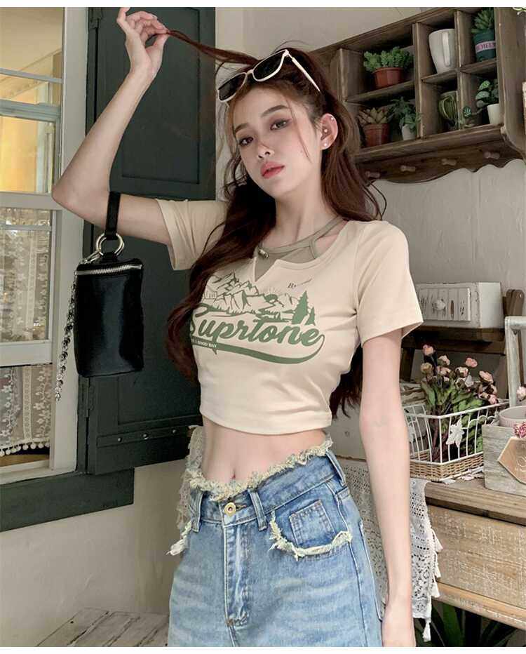 y2k甜酷辣妹女团风性感短款假两件上衣服jazz女装跳舞爵士舞蹈服,女装/女士精品,T恤,淘宝优惠券,粉丝福利购,淘宝优惠卷