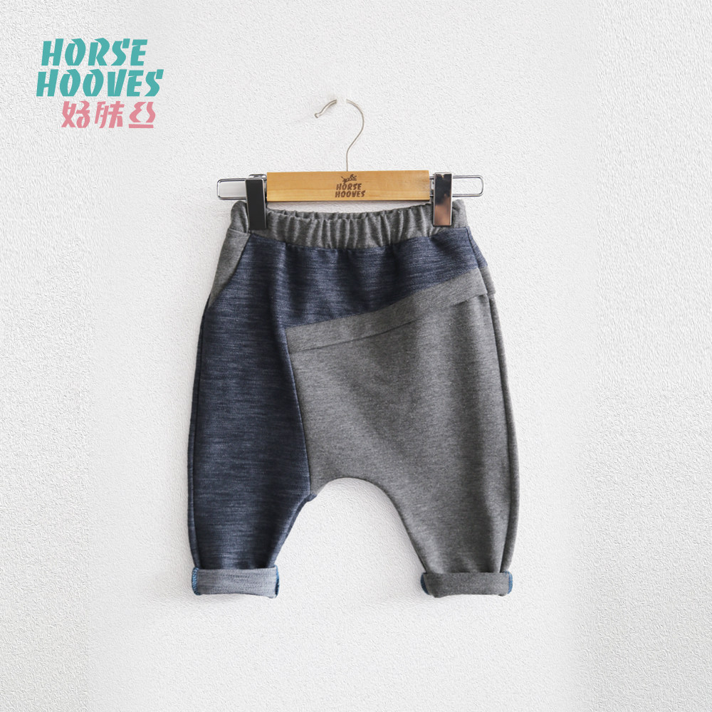 horsehooves原创设计婴儿宝宝吊裆长裤解构不对称设计春秋