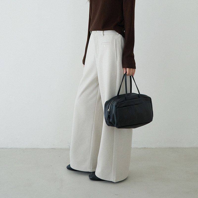 设计感一字袋毛呢阔腿裤女装冬保暖抓绒高腰直筒裤11103强明女装,女装/女士精品,休闲裤,淘宝优惠券,粉丝福利购,淘宝优惠卷