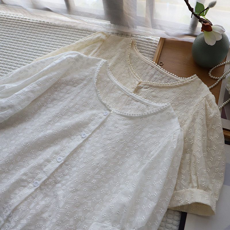 比正2025夏季新品韩系纯色花边