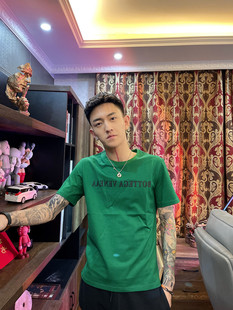 夏季纯棉短袖修身圆领印花半袖潮流男社会青年休闲百搭T恤打底衫