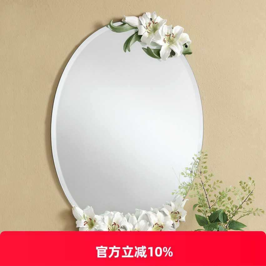 创意复古挂壁鏡壁挂田园欧式镜子