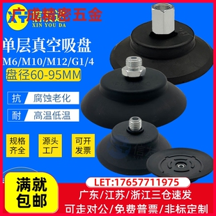 M12 1.0 单层真空吸盘重载型PFG M10 1.25 1.5
