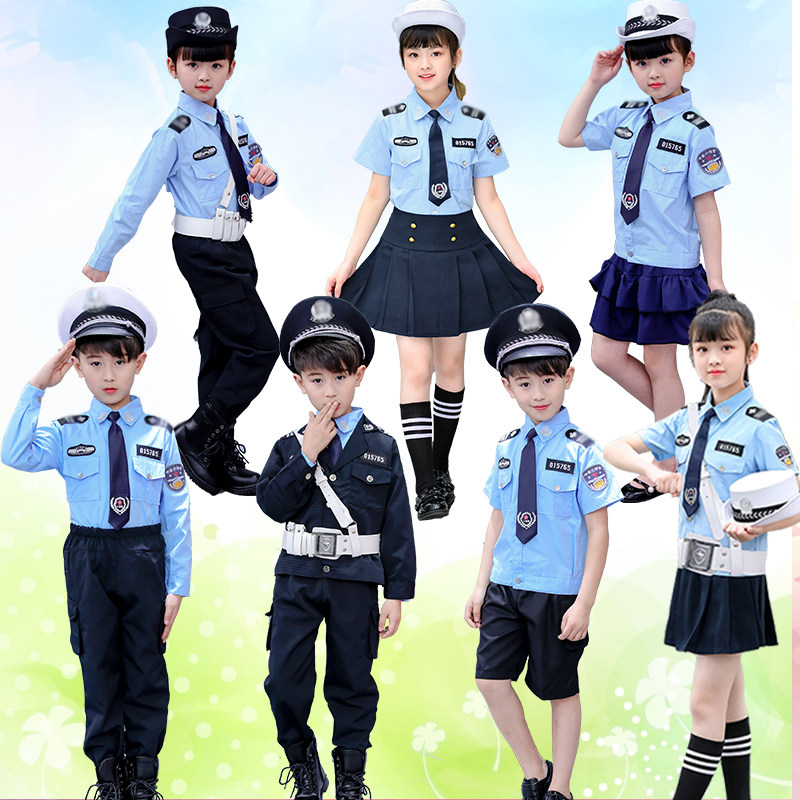 儿童角色扮演小交警