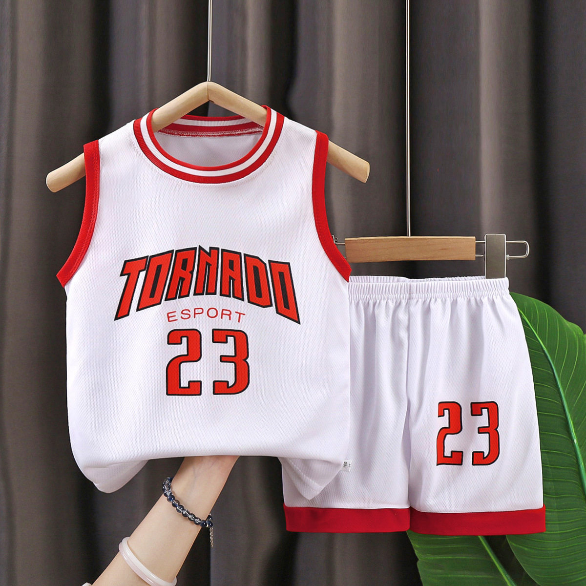 夏季儿童篮球服套装男童运动速干衣中大童无袖短裤两件套女童背心