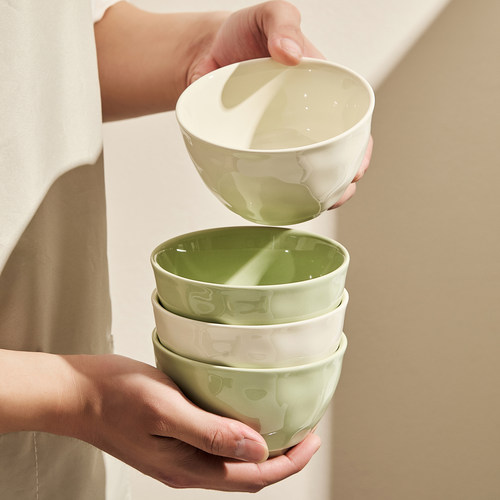 奶油风陶瓷饭碗2025新款高颜值