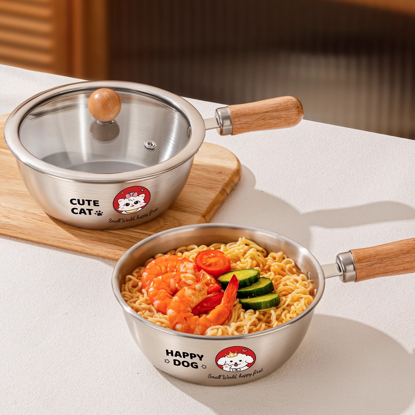 一人食专用！可煮可泡！泡面碗