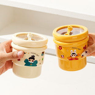 儿童水杯家用食品级不锈钢喝水杯子防摔宝宝吸管杯幼儿园小巧水杯