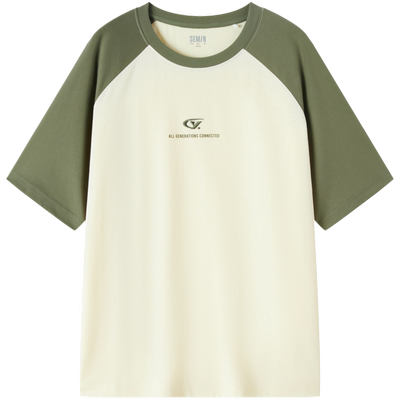 森马情侣装复古学院风短袖T恤男