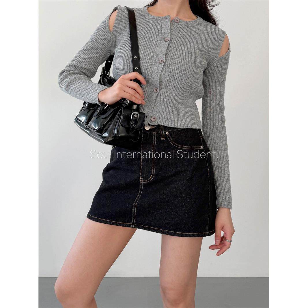 韩国牛仔短裙女高腰A字半身裙灰姑娘显瘦复古辣妹风短款裙子,女装/女士精品,半身裙,淘宝优惠券,粉丝福利购,淘宝优惠卷