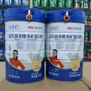 可议价 钰锋堂益生菌多维多矿蛋白粉蛋白质82.5无蔗糖低脂600克罐