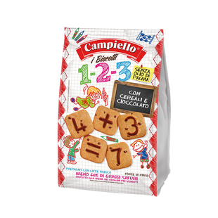 卡佩罗意大利进口数字字母儿童趣味饼干300g零食早餐下午茶