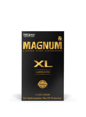 美国制造TROJAN Magnum XL超大号特大号避孕套1/12片 阔度69mm