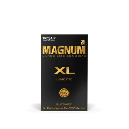 美国制造TROJAN Magnum XL超大号特大号避孕套1/12片 阔度69mm
