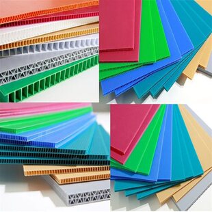 塑料中空板钙塑板1200*2400*2-5mm加硬可折叠厂家板子防静电定做