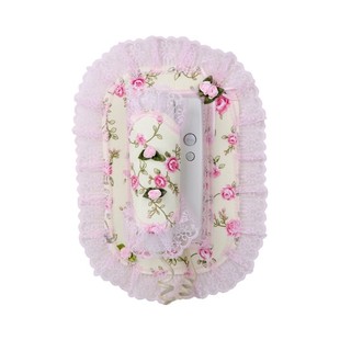 布艺门铃套可视电话防尘罩室内对讲机套蕾丝挂机门禁墙遮挡装饰贴