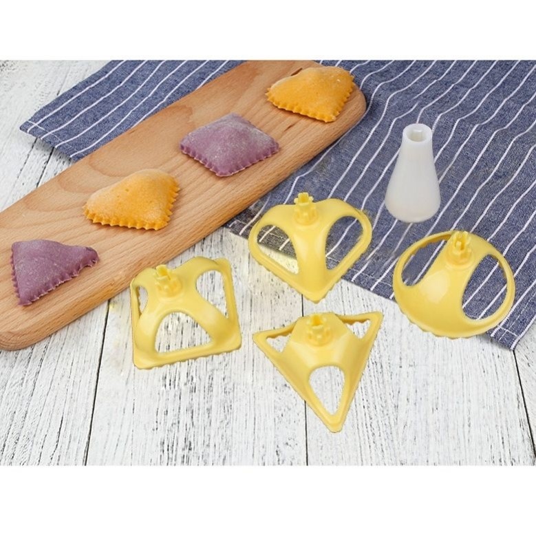 家用厨房包水饺模具意式包饺子神器四件套创意三角形圆形捏饺子机