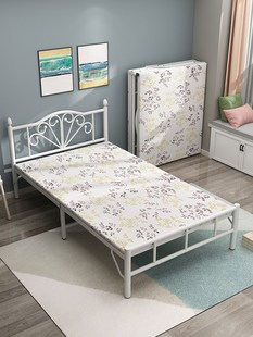 家用儿童单双人1.2米折叠床小户型成人1.5铁艺组装 加粗午休简易床