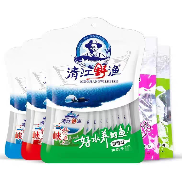 土老憨清江野渔小鱼仔鱼肉干鱼块休闲零食60g湖北宜昌三峡特产