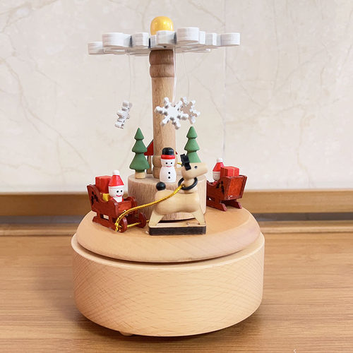 天空之城情人节男女实木质八音盒