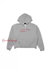 Cousin Erd Slogan Snowflake Gray Sweatshirt Pin Distressed Hooded Washed Hoodie Melancholic Rich Kid