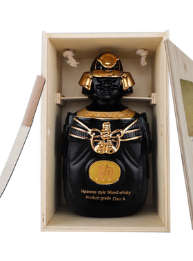 【珍藏版洋酒】 大瓶洋酒1.5L木制礼盒装 黑武士威士忌 送礼